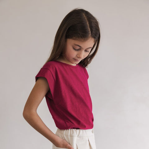 Phil&Phae（フィルアンドフェ）2025SS Boxy tee s/s raspberry   ボックスTシャツ