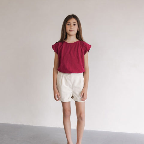 Phil&Phae（フィルアンドフェ）2025SS Boxy tee s/s raspberry   ボックスTシャツ