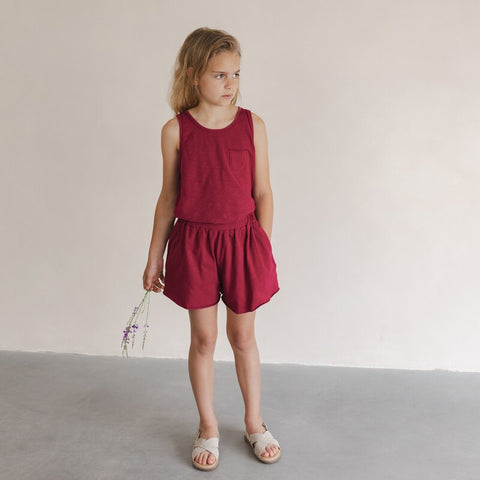 Phil&Phae（フィルアンドフェ）2025SS  Flowy skort  raspberry    スコート