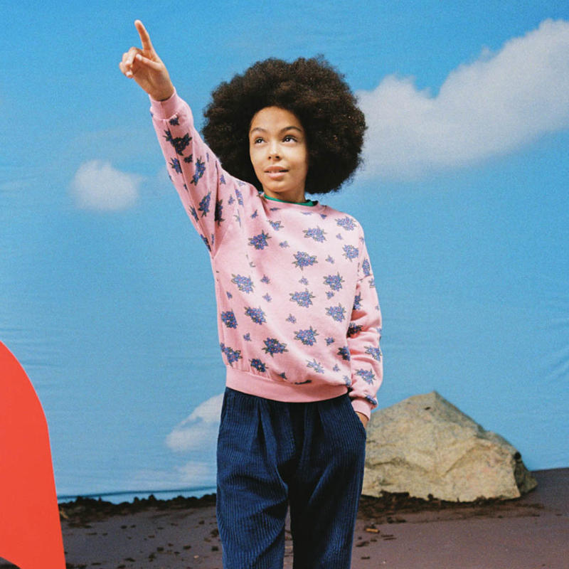 The Campamento（カンパメント） 2024AW FLOWERS OVERSIZED KIDS SWEATSHIRT キッズスウェ –  LePuju