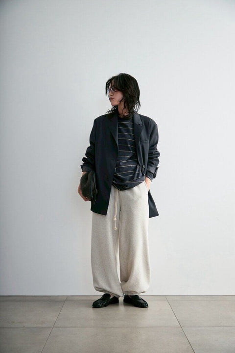 【3月中旬入荷次第お届けのご予約】anuke（アンヌーク） Border Loose Long T-shirts 62620620.