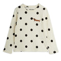 【ch2】mini rodini（ミニロディーニ） 2026AW  Rabbit  long sleeve tee　 ウサギ柄 長袖Tシャツ.