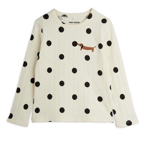 【ch2】mini rodini（ミニロディーニ） 2026AW  Rabbit  long sleeve tee　 ウサギ柄 長袖Tシャツ.