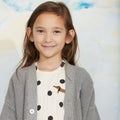 【ch2】mini rodini（ミニロディーニ） 2026AW  Rabbit  long sleeve tee　 ウサギ柄 長袖Tシャツ.