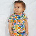 【ch1】mini rodini（ミニロディーニ） 2026AW  Floral T-shirt　花柄半袖Tシャツ.