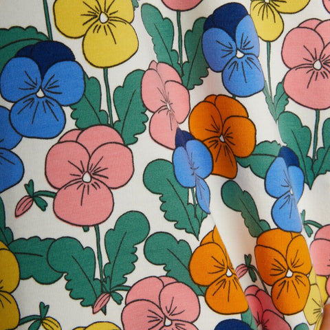 【ch1】mini rodini（ミニロディーニ） 2026AW  Floral T-shirt　花柄半袖Tシャツ.