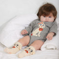 【ch1】mini rodini（ミニロディーニ） 2026AW Kittens socks 子ねこ柄ベビー帽.