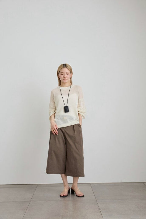 【3月中旬入荷次第お届けのご予約】anuke（アンヌーク） Cottonlinen Loose Knit 62710513.