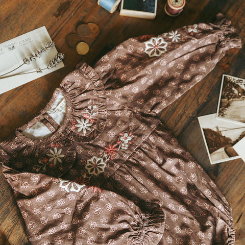 Lali Kids 2024SS BALLET DRESS One Piece SUMMER BLOOMS PRINT