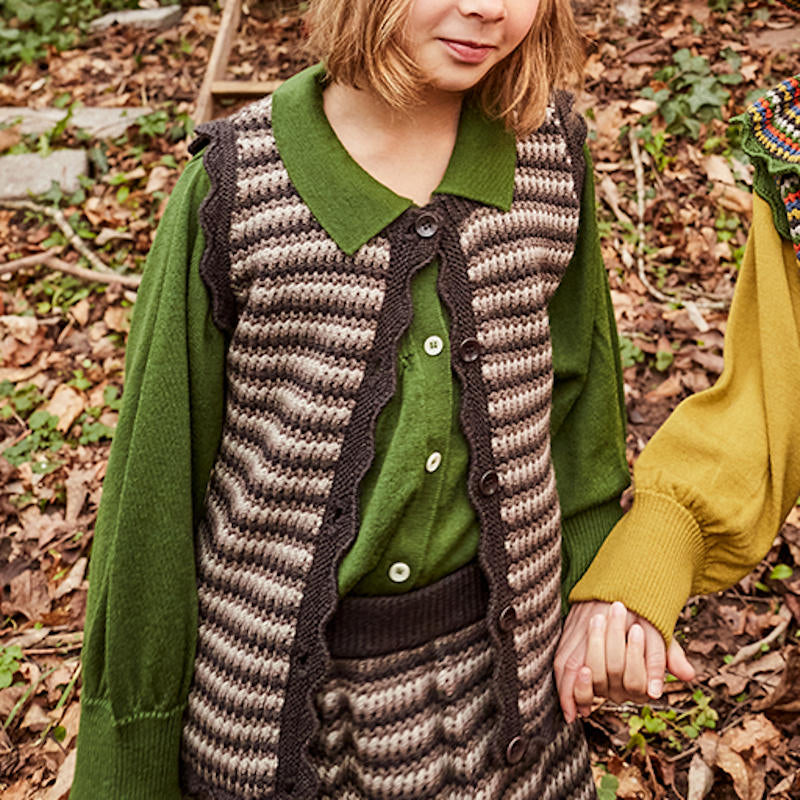 MABLI（マブリ） 2024AW PORTH VEST - UMBER- ニットベスト