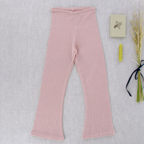 iver&amp;isla 2024AW pima flare pants -mallow pointelle- Pima flare pants