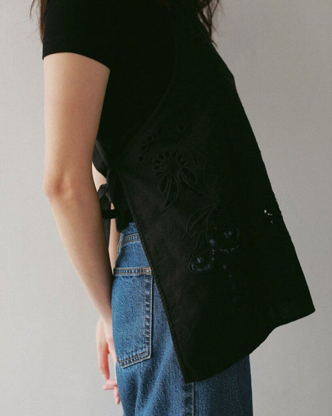 【3月下旬入荷次第お届けのご予約】anuke（アンヌーク） Cutwork Lace Apron 62710403.