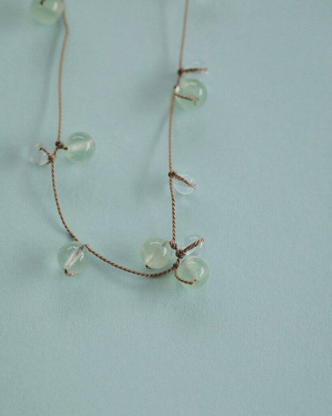 【3月下旬入荷次第お届けのご予約】anuke（アンヌーク） Stone Silkcord Necklace 62710904.