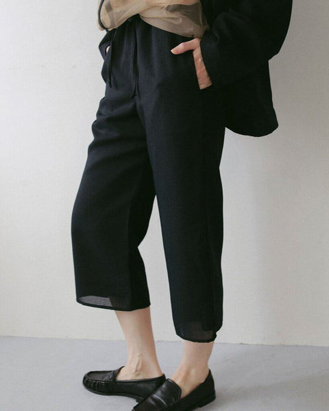【3月中旬入荷次第お届けのご予約】anuke（アンヌーク） Tweed Mesh Capripants 62710721.