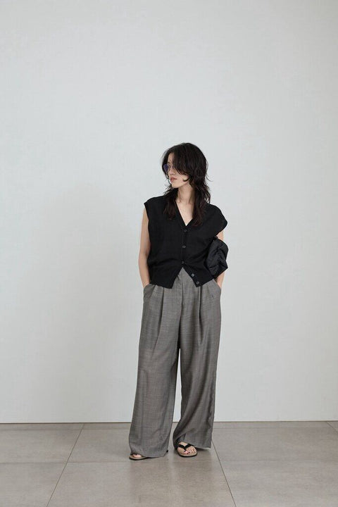 【4月中旬入荷次第お届けのご予約】anuke（アンヌーク） Vneck Botton Vest 62710521.
