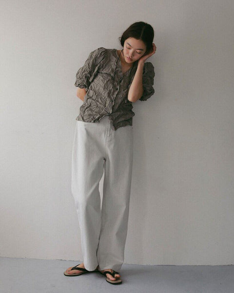 【2月中旬入荷次第お届けのご予約】anuke（アンヌーク） Wide Cocoon Denim 62711402.