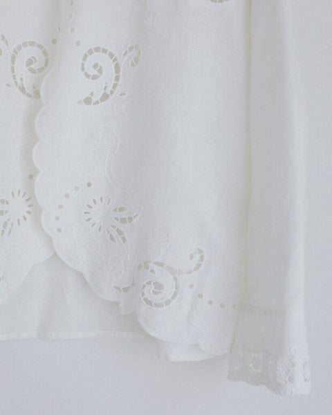 【3月下旬入荷次第お届けのご予約】anuke（アンヌーク） Cutwork Opencollar Shirts 62710419.