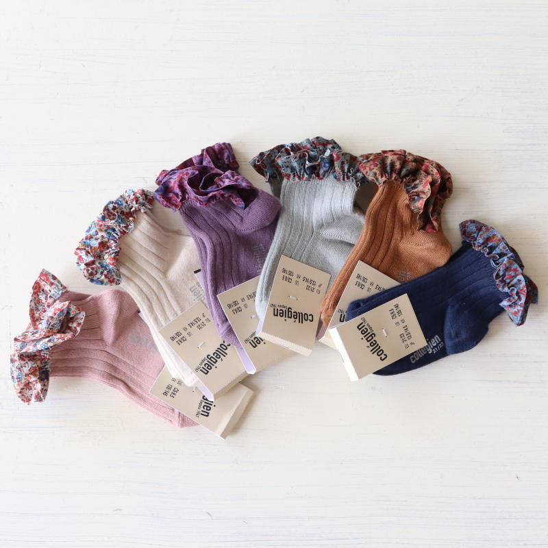 collegien（コレジアン） Charlotte liberty socks リバティ ソックス キッズ レディース 靴下 多カラー多サ –  LePuju