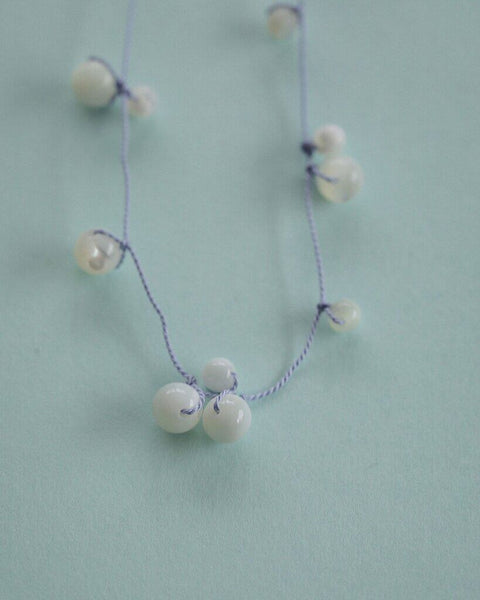 【3月下旬入荷次第お届けのご予約】anuke（アンヌーク） Stone Silkcord Necklace 62710904.