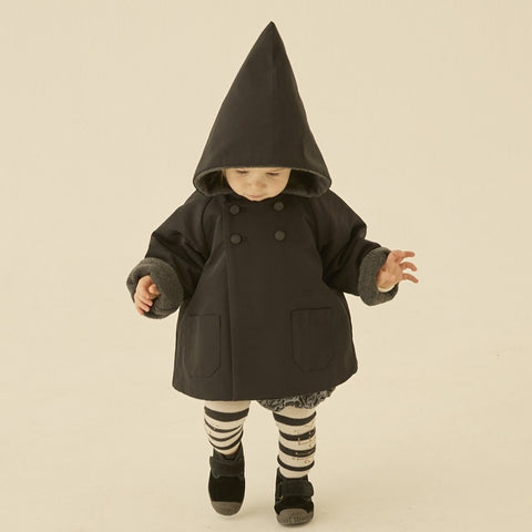 【定番】eLfinFolk （エルフィンフォルク）2024AW elf coat 撥水、裏フリースコート 90-130サイズ