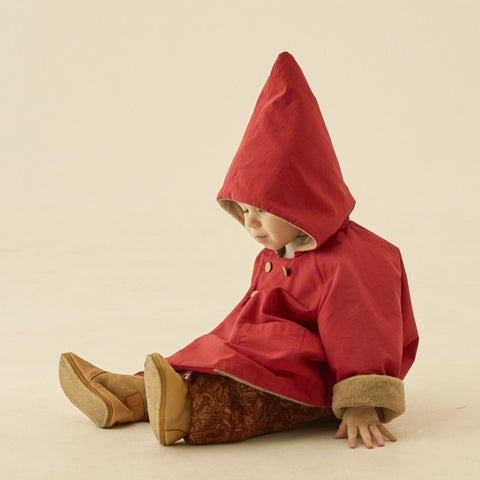 [Classic] eLfinFolk 2024AW elf coat, water-repellent, fleece-lined coat, size 90-130