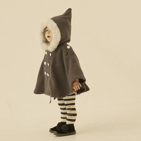 [Classic] elfinFolk fleece baby cape, fleece baby cape, coat