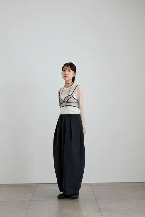 【2月中旬入荷次第お届けのご予約】anuke（アンヌーク） Slit Chiffon Tops 62710606.