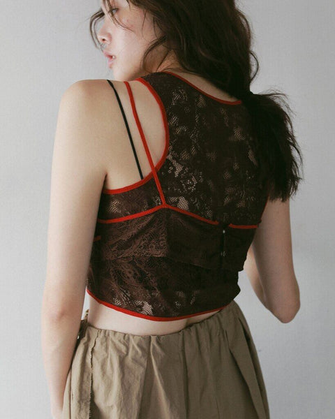 【5月上旬入荷次第お届けのご予約】anuke（アンヌーク） Piping Lace Bratop 62710407.