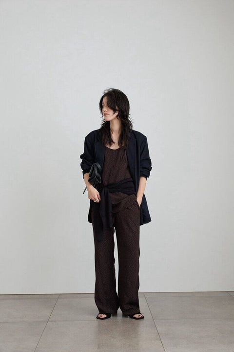 【4月下旬入荷次第お届けのご予約】anuke（アンヌーク） Dot jacquard Rough Pants 62710716.