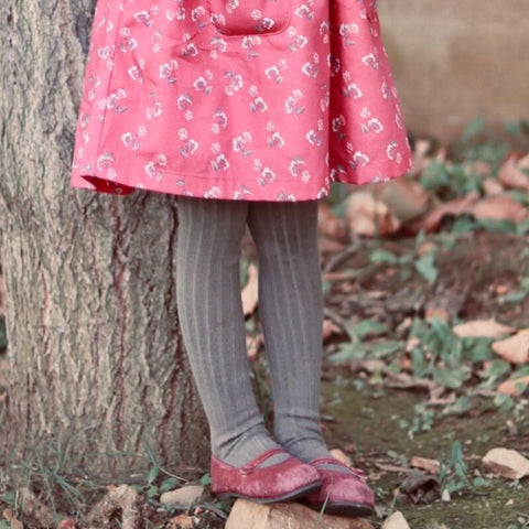 【25AW新カラー】collegien（コレジアン）Louise  Ribbed Tights    キッズ  リブタイツ     【5990】