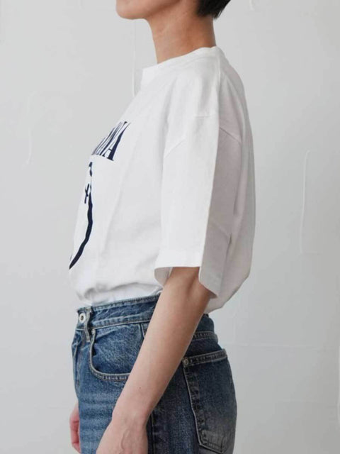 380. JOHNBULLE ジョンブル / NIRVANA SMILEY Tシャツ(ホワイト/ブラック)ユニセックス  (JT261C44)