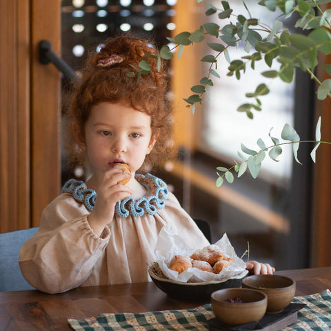 Kalinka Kids（カリンカキッズ）2024AW Liana Shirt - Cloud - リネントップス