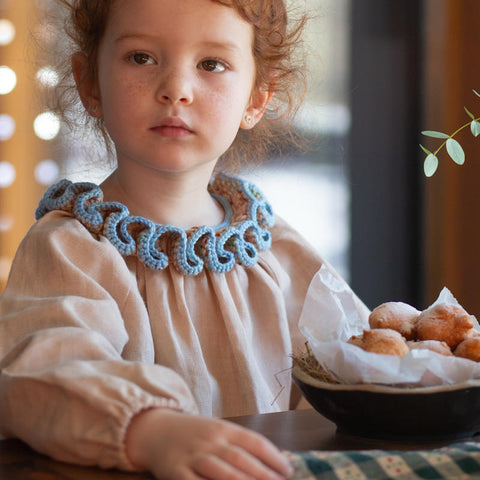 Kalinka Kids（カリンカキッズ）2024AW Liana Shirt - Cloud - リネントップス