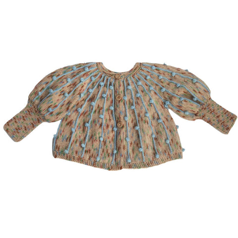 Kalinka Kids（カリンカキッズ）2024AW Marion Cardigan - Cottoncandy/Powder - カーディガン