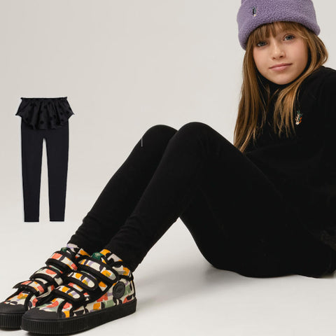 WOLF&RITA（ウルフアンドリタ） 2025AW ANA TROUSERS -dunkel- スカート付きパンツ