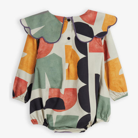 WOLF&RITA（ウルフアンドリタ） 2025AW ERCILIA GEOMETRIE jumpsuit 襟付きジャンプスーツ、ロンパース