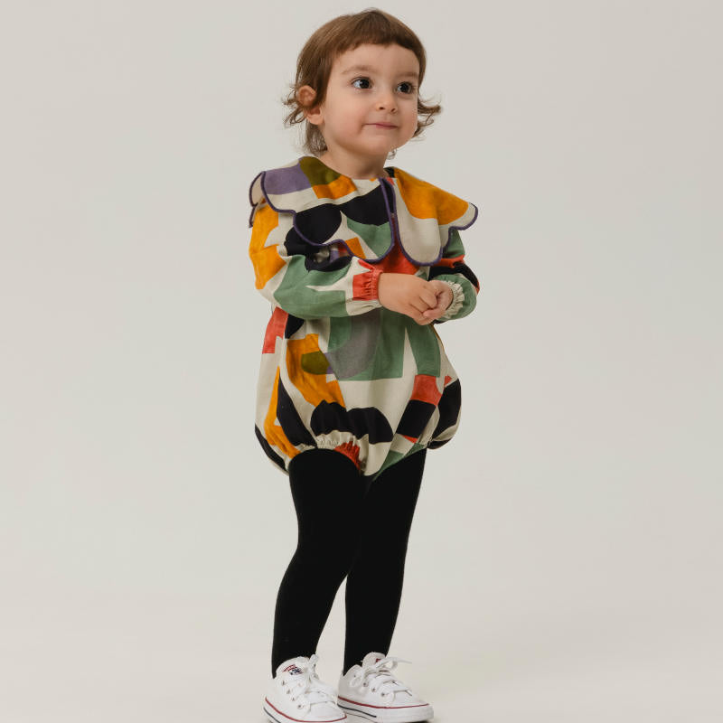 美品　wolf&rita ウルフアンドリタ　甚平　8 24SS】WOLF&RITA（ウルフアンドリタ）JINBEI FLOW［2y/4y/6y/8y