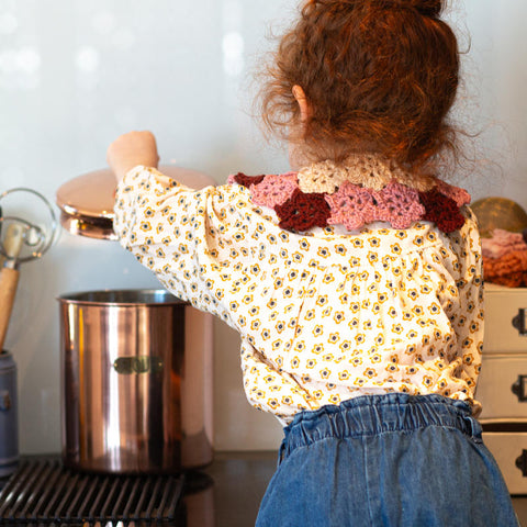 Kalinka Kids（カリンカキッズ）2024AW Evelyn Collar - Chestnut - 付け襟