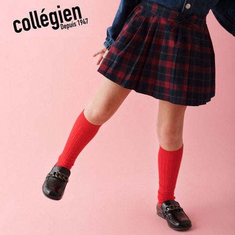【25AW新カラー】collegien  La Haute - Ribbed Knee-high Socks     キッズ  リブニーハイ  【2950】
