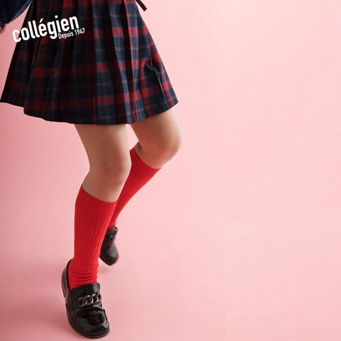 [Back in stock] Collegien La Haute - Ribbed Knee-high Socks Kids Ribbed Knee-high [2950]