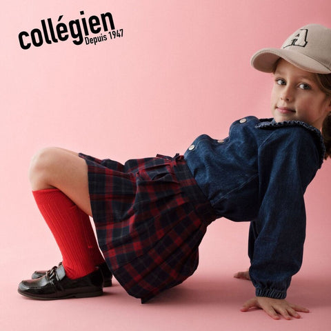 [Back in stock] Collegien La Haute - Ribbed Knee-high Socks Kids Ribbed Knee-high [2950]