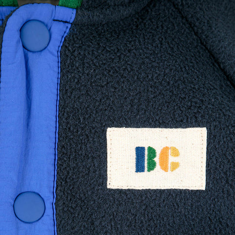 ★bobo choses（ボボショーズ）2023AW Baby Color Block polar hooded jacket ジャケット