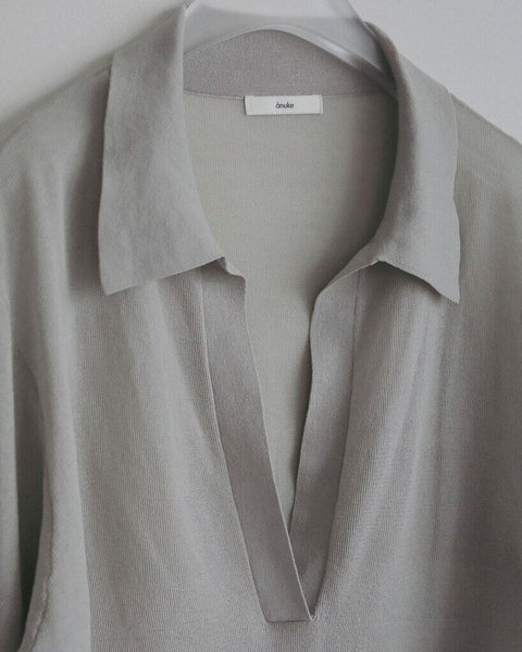 【3月上旬入荷次第お届けのご予約】anuke（アンヌーク） Sheer Skipper Knit 62710524.