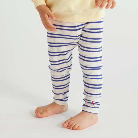 【drop2】BOBO CHOSES / ボボショーズ 2024SS Baby Blue Stripes leggings レギンス