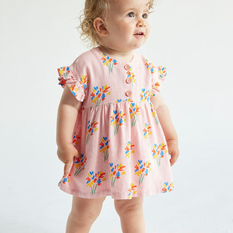 BOBO CHOSES / ボボショーズ 2024SS Baby Fireworks all over woven dress ベビードレス