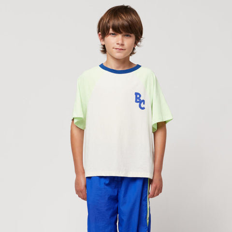 BOBO CHOSES / ボボショーズ 2024SS  BC Color Block raglan sleeves T-shirt 半袖Tシャツ