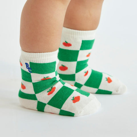 【drop2】BOBO CHOSES / ボボショーズ 2024SS  Baby Tomato all over short socks ベビーソックス