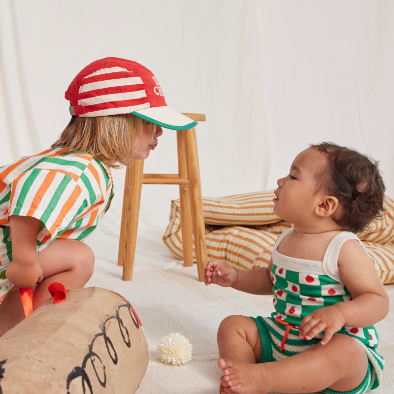 BOBO CHOSES / ボボショーズ 2024SS Bobo Choses Red Stripes cap