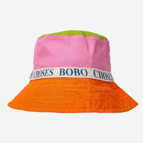 【drop2】BOBO CHOSES / ボボショーズ 2024SS Confetti All Over reversible Hat キッズリバーシブル帽子