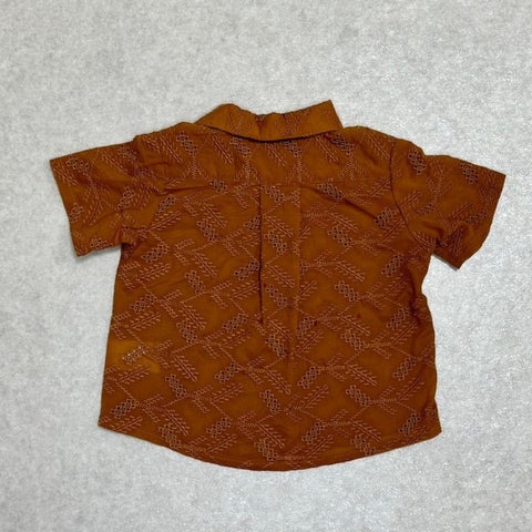【drop2】&pal（アンドパル）2024SS  embroidery lace 2way collar shirt  レースシャツ キャメル